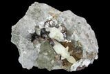 Calcite Crystals With Red Sphalerite & Marcasite - Missouri #96371-1
